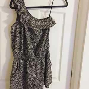 Delicate floral print romper